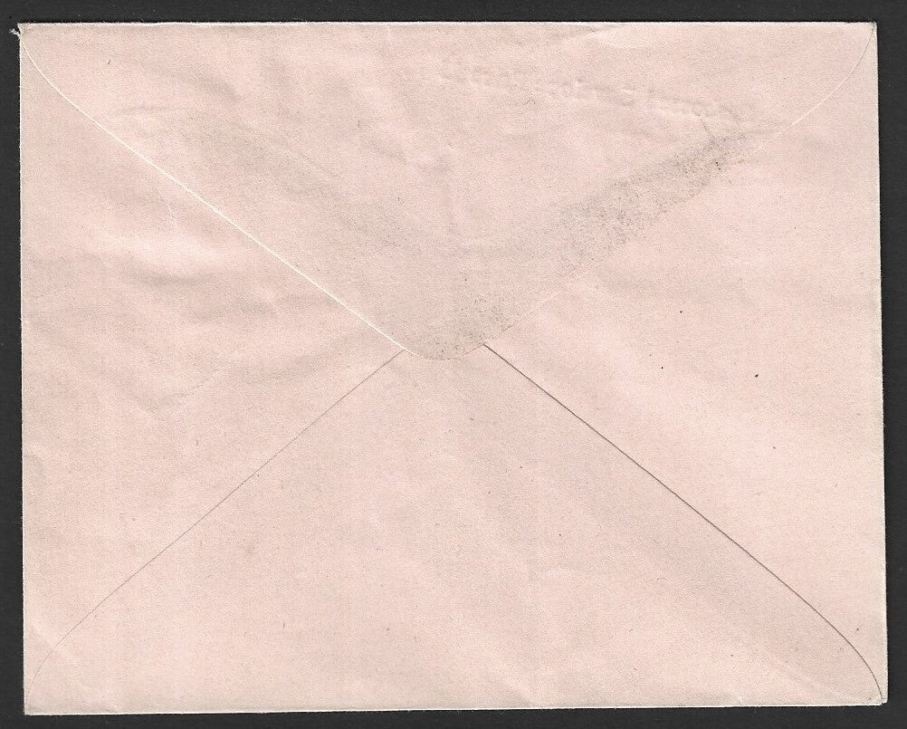 India 25p on Express 13p+15p envelope with misplaced overprint error