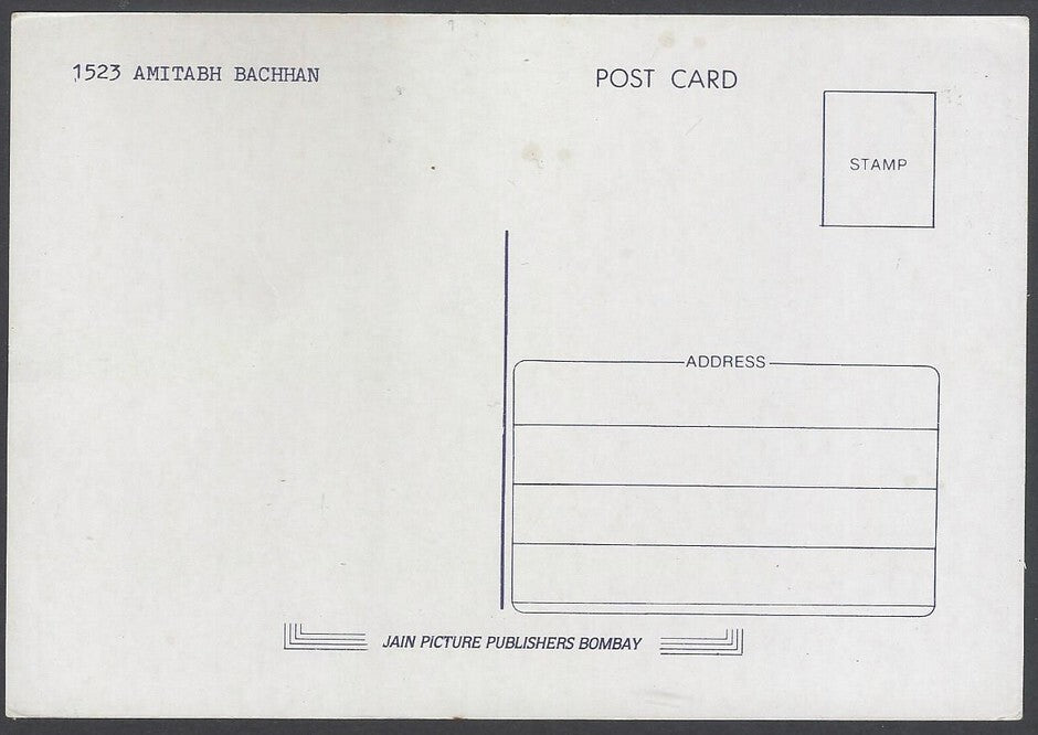 AOP2 India vintage Bollywood postcard AMITABH BACHCHAN