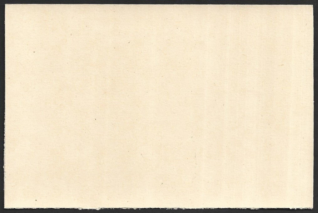 India 25p postal stationery card MISCUT error