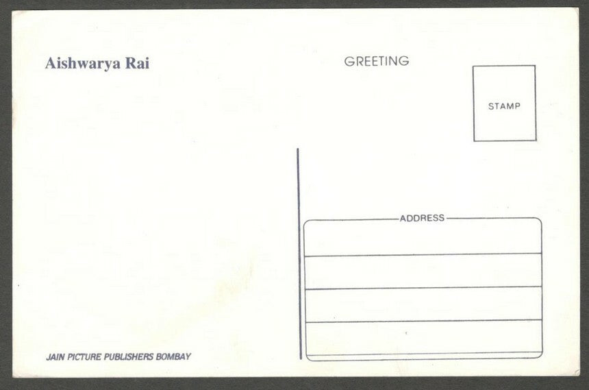 AOP India Bollywood AISHWARYA RAI vintage postcard