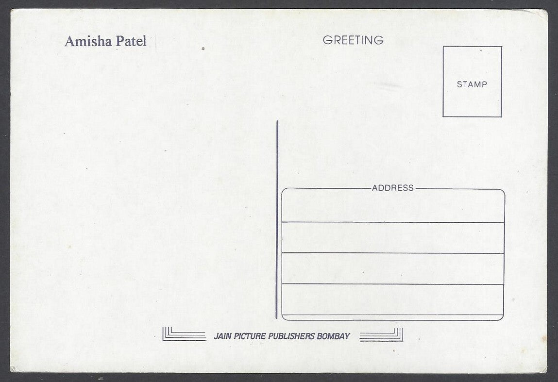 AOP India vintage Bollywood postcard AMISHA PATEL
