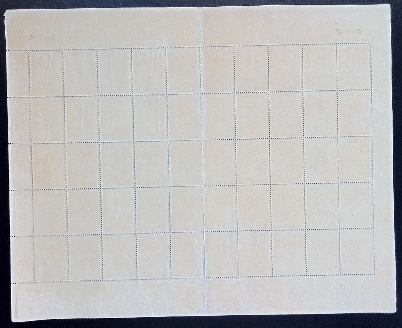 Portuguese India #561 1958 6Rps sheet of 50 stuck to backing paper