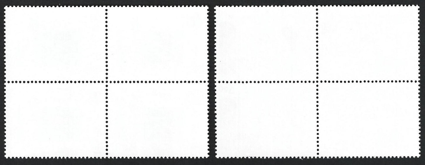 India 1986 UNICEF set of 2 MNH blocks of 4
