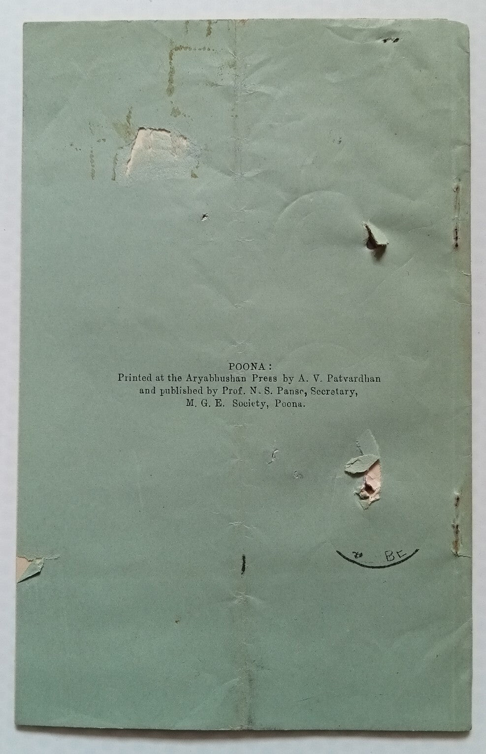 AOP India Maharashtra Girls Education Society, Poona REPORT FOR 1927-28