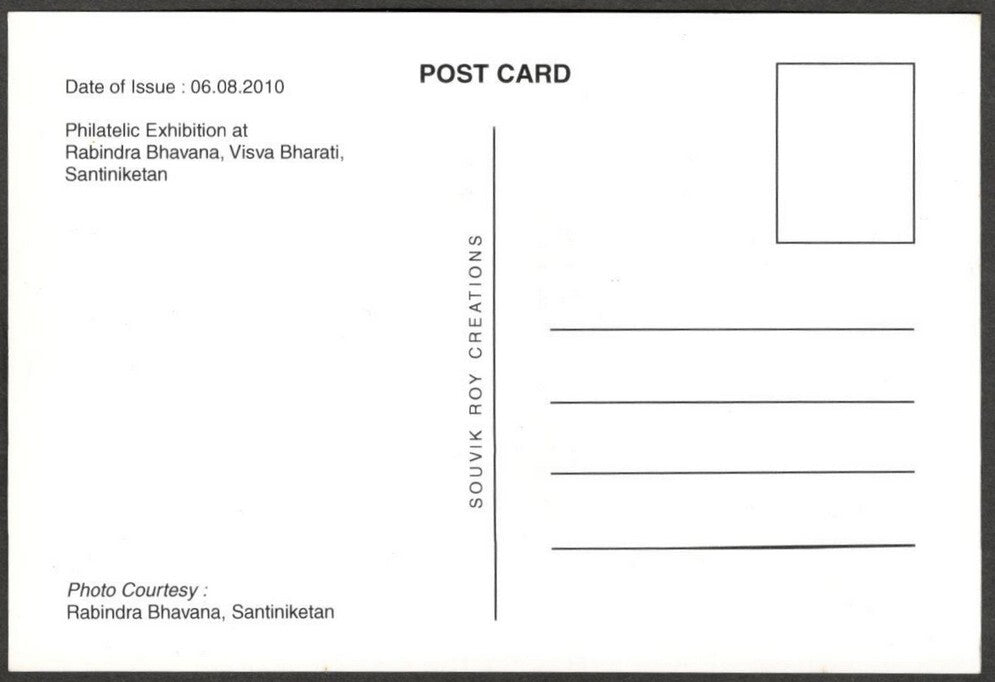 (AOP) India RABINDRANATH TAGORE postcards by Santiniketan (3)