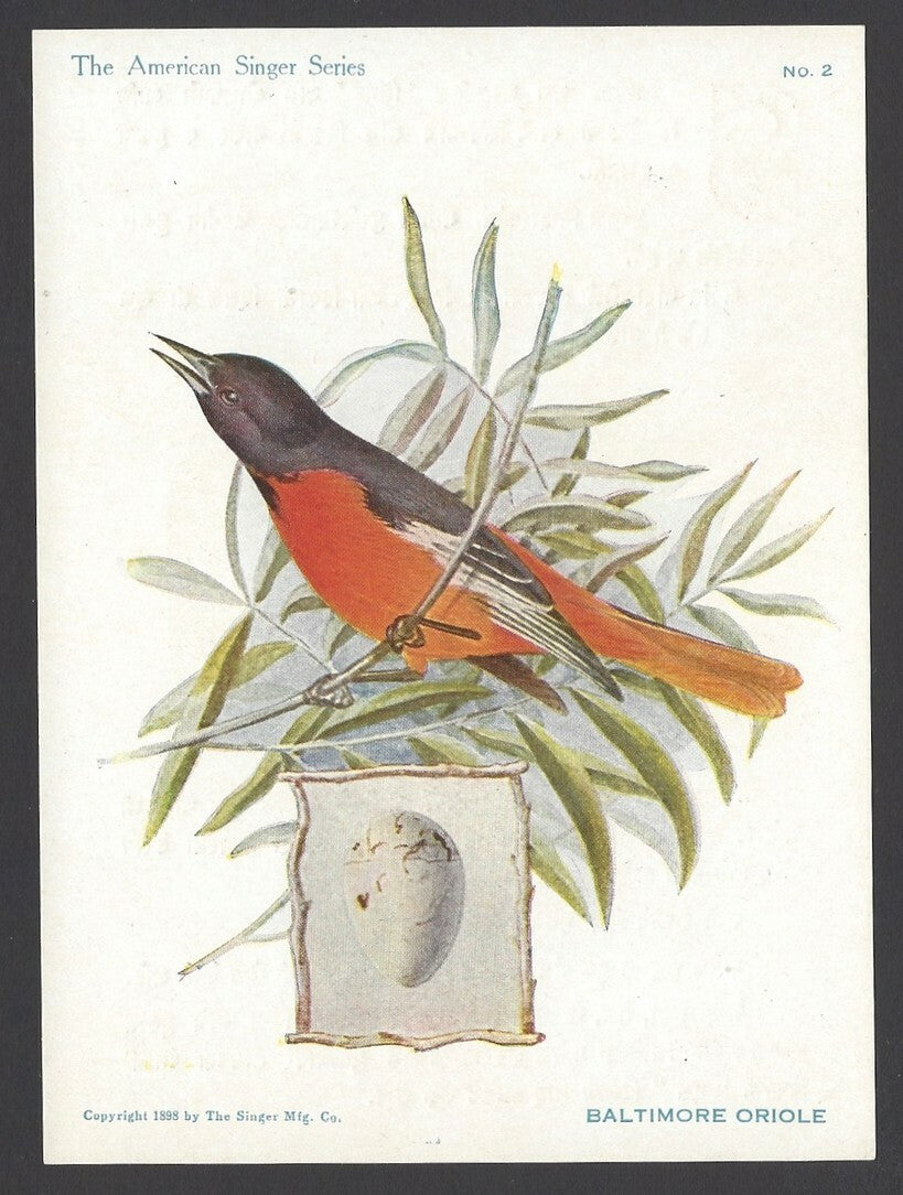 Singer Sewing Machines advertisement card for India in Marathi