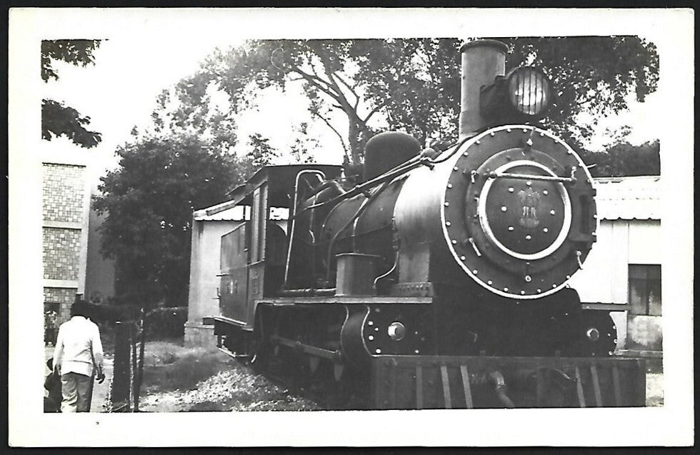 (AOP) India unidentified vintage locomotive photograph