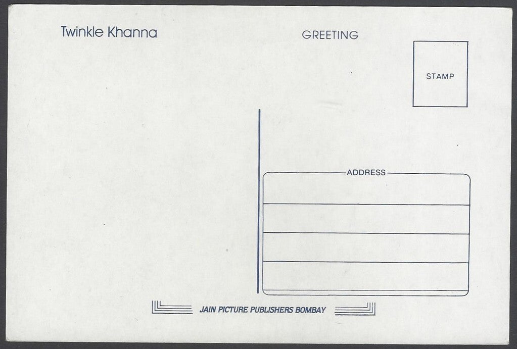 AOP India Bollywood vintage postcard TWINKLE KHANNA