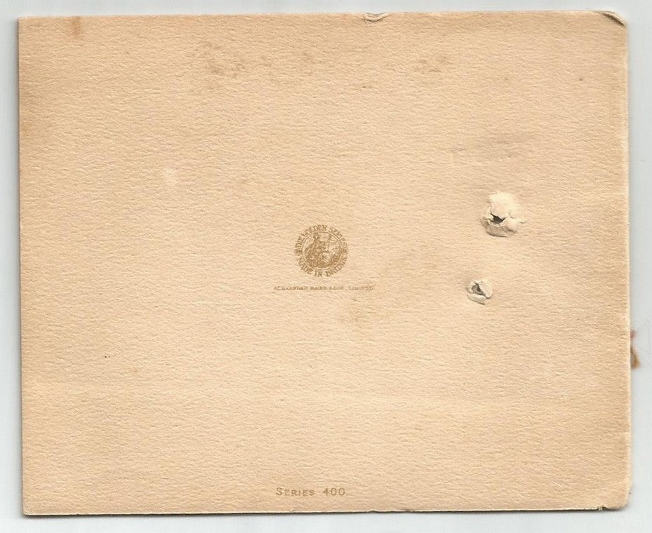 India 1930 New Year Greeting card from the Nawab of Sachin