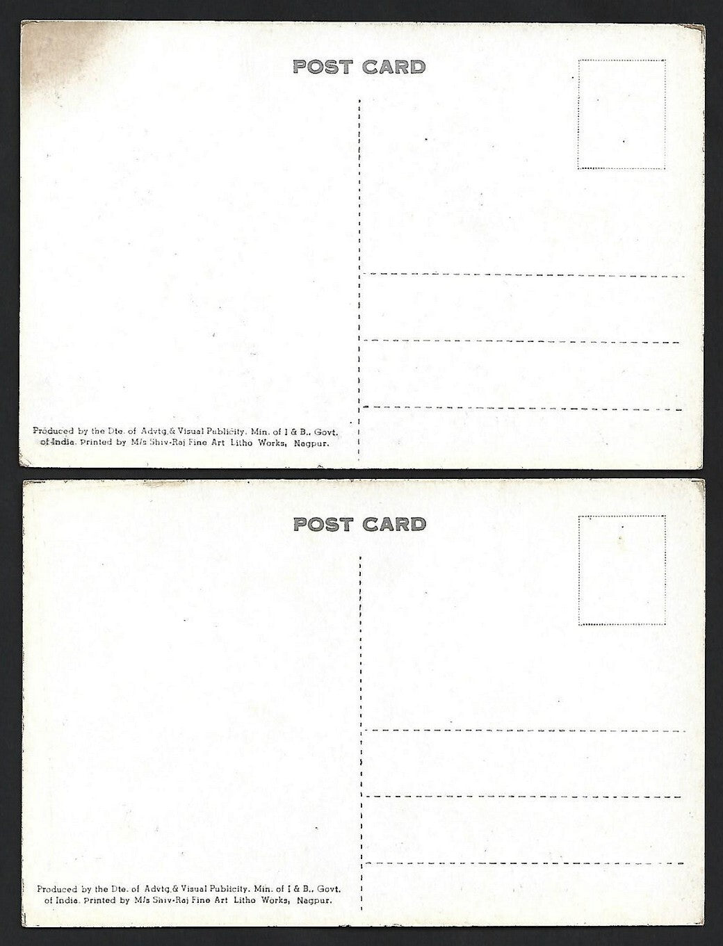 (AOP) DAMS OF INDIA vintage postcards (4)
