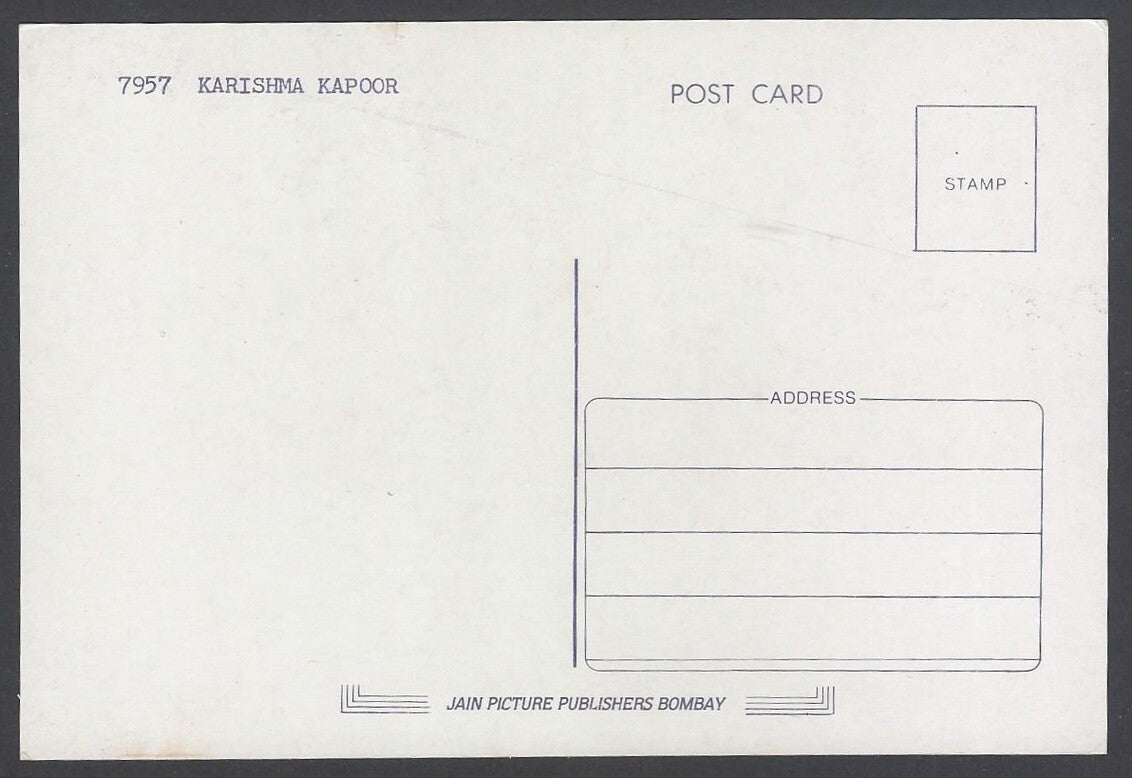 AOP India vintage Bollywood postcard KARISHMA KAPOOR