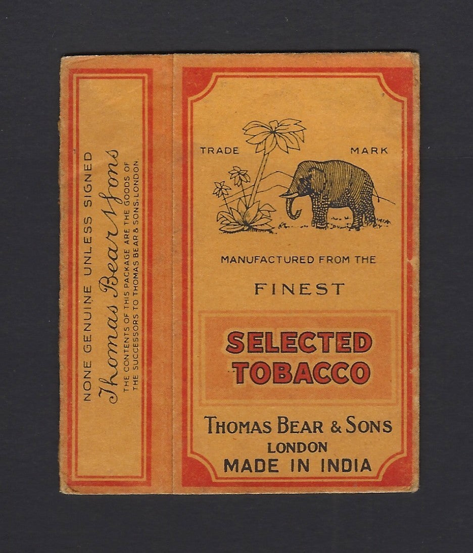 Vintage Bears' Honeydew Made in India cigarette packet