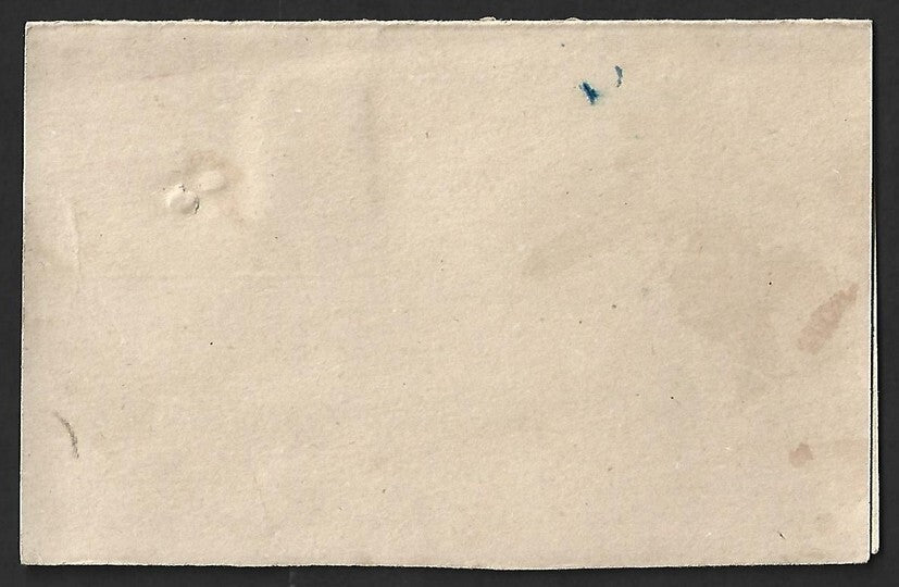 AOP India KGVI uprated reply pc 1/2a+3p/1/2a+3p intact used 1949