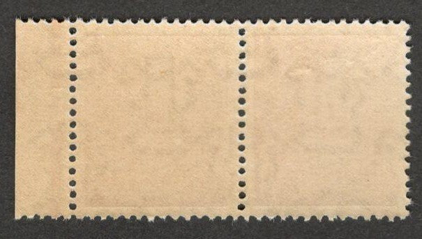 (AOP) India revenue 10p pair, ONE WITH OVERPRINT OMITTED ERROR MNH