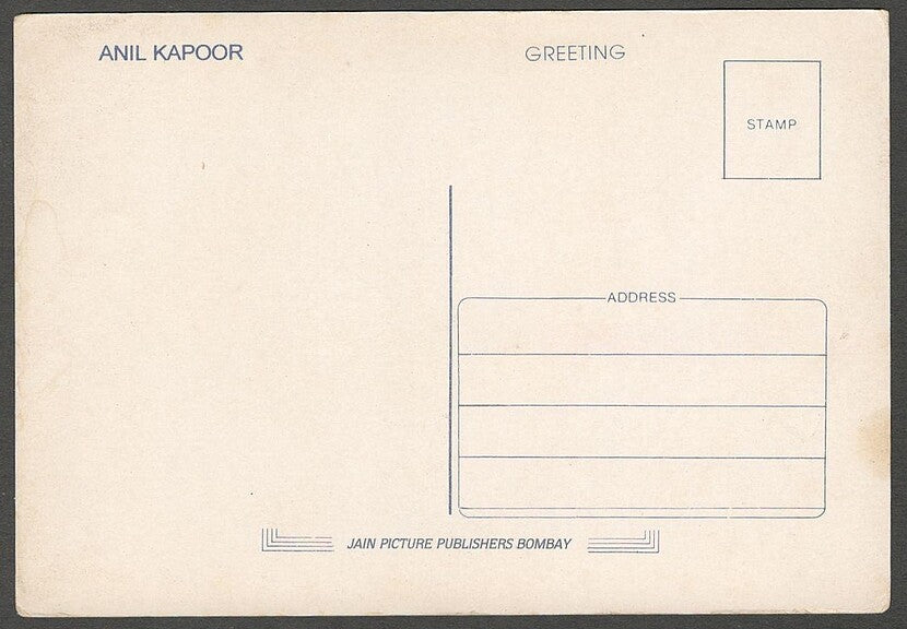 AOP India Bollywood vintage postcard ANIL KAPOOR