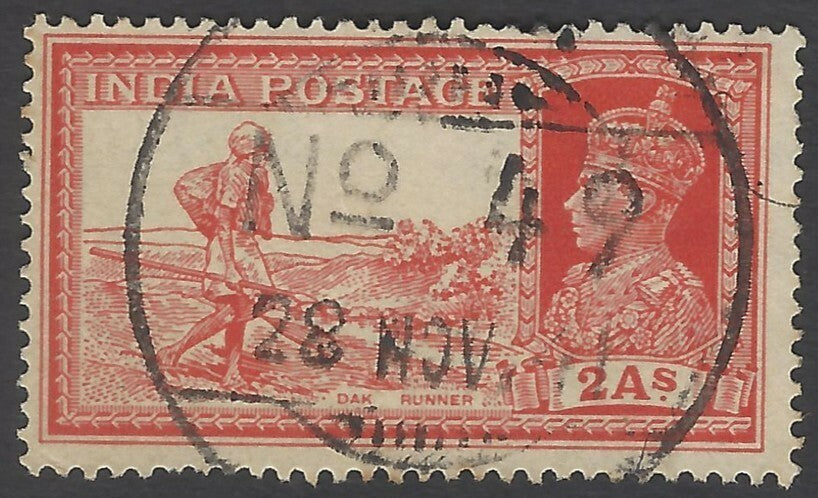 Indian Army WW2 FPO 49 15 OCT 1941 Habbaniyah, Iraq on KGVI 2a Dak Runner