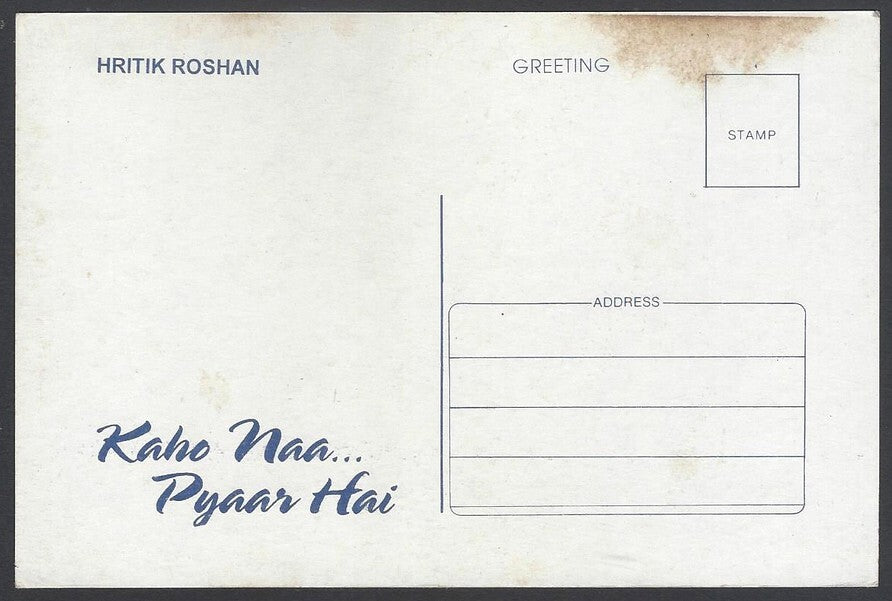 AOP India Bollywood vintage postcard - HRITHIK ROSHAN
