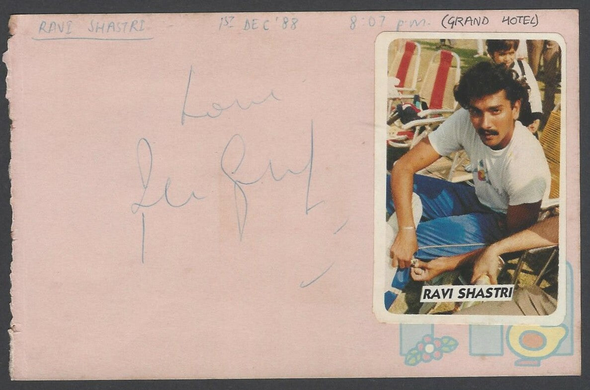 AOP Cricket RAVI SHASTRI India autograph