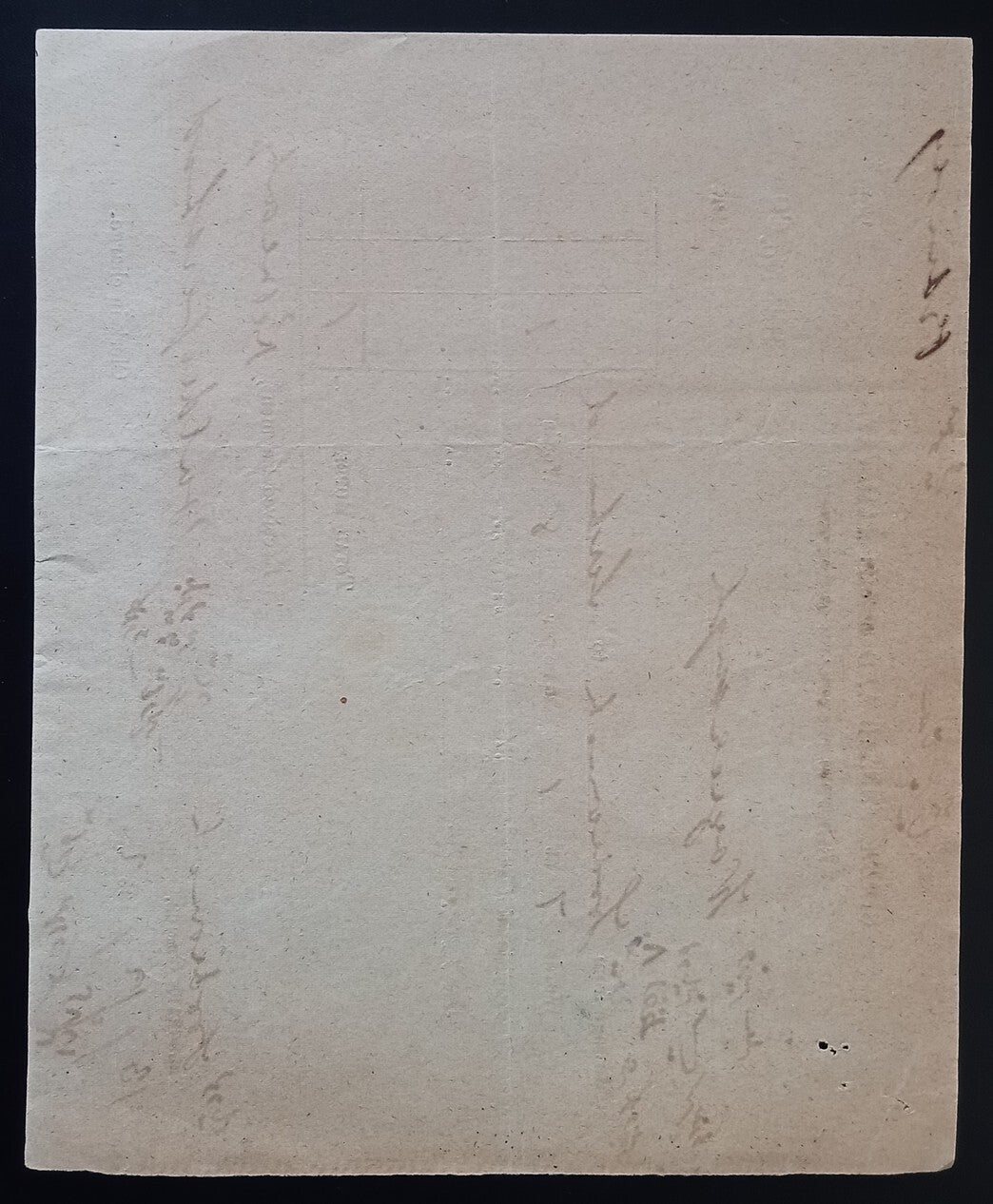 India 1882 SIND PUNJAB RAILWAY Electric Telegraph Dept. telegraph receipt