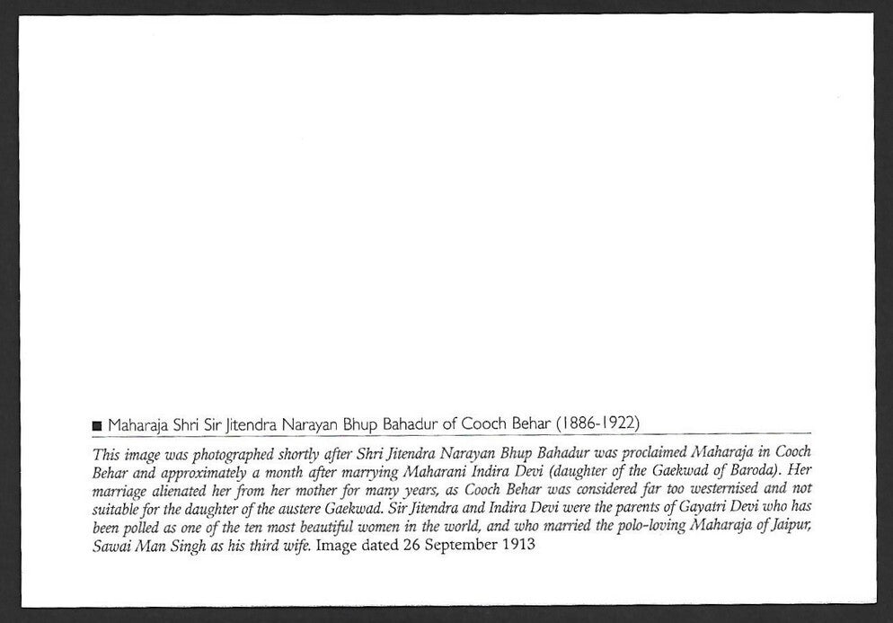 AOP India 2010 Princely States maxi card - Maharana Bhopal Singh of Udaipur
