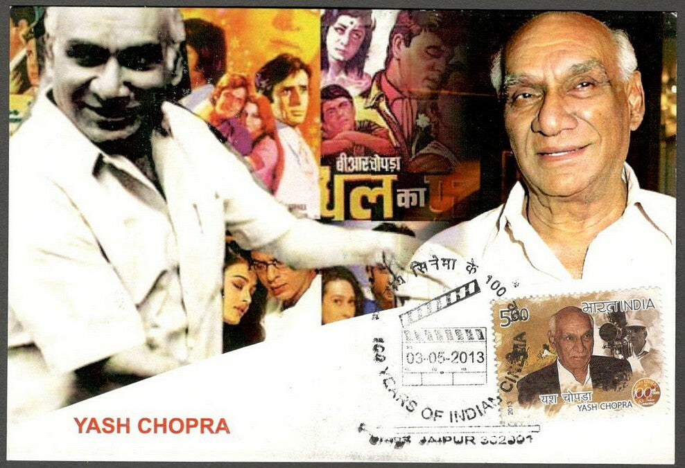 AOP India 2013 100 years of Cinema Maxi card YASH CHOPRA