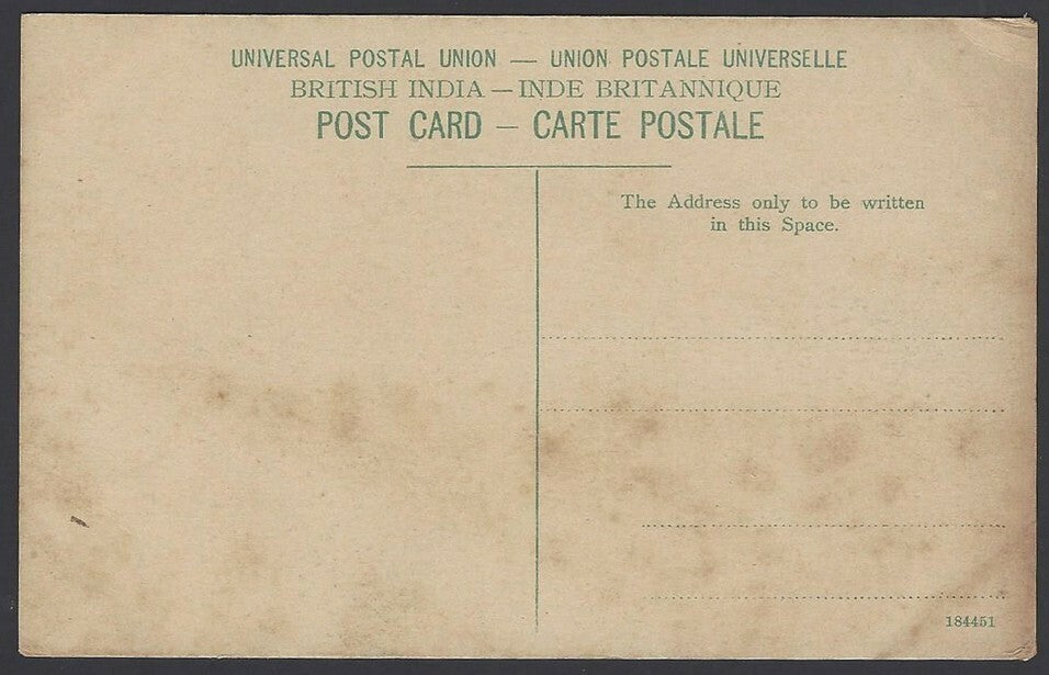 India Poona vintage tinted postcard Grand Stand & Race Course
