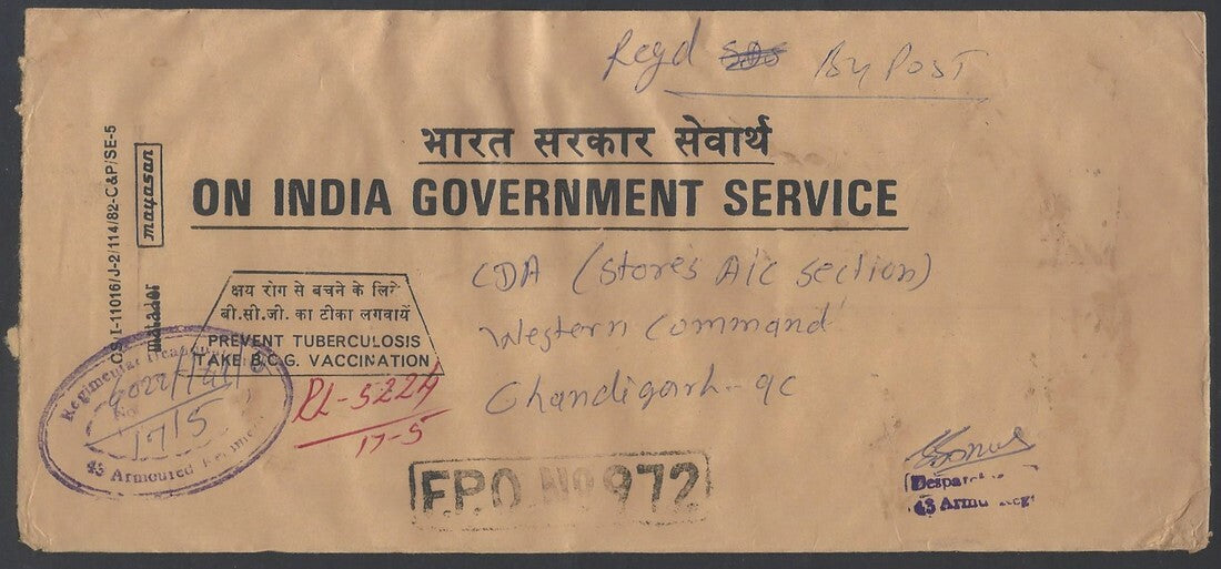 AOP India registered FPO covers 1980s (10)