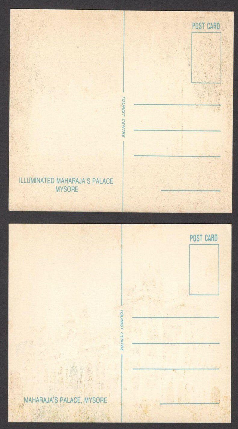 India 10 vintage colour postcards MYSORE & BRINDAVAN