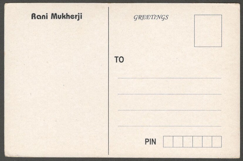 AOP India Bollywood vintage postcard RANI MUKHERJEE