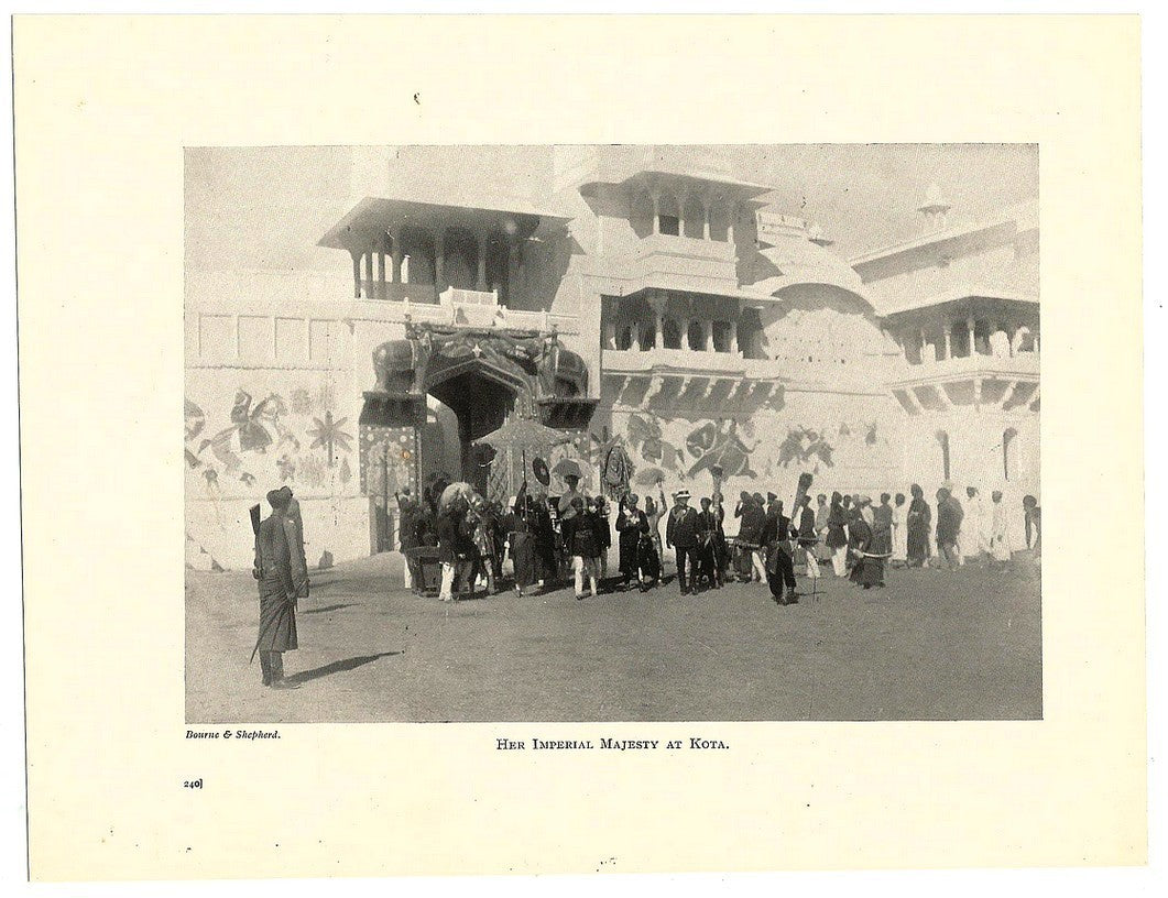 India 1912 2 sided book plate MAHARAO OF KOTA Ӝ