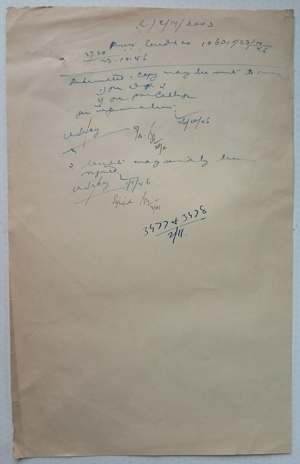 British India 1946 secret official letters - new political party wanting freedom