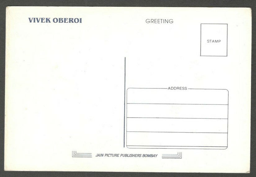 AOP India Bollywood VIVEK OBEROI vintage postcard
