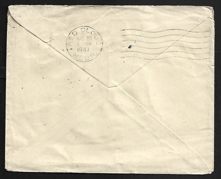 AOP India KGVI 1 1/2a envelope uprated KGVI 1/2a block of 4 to USA