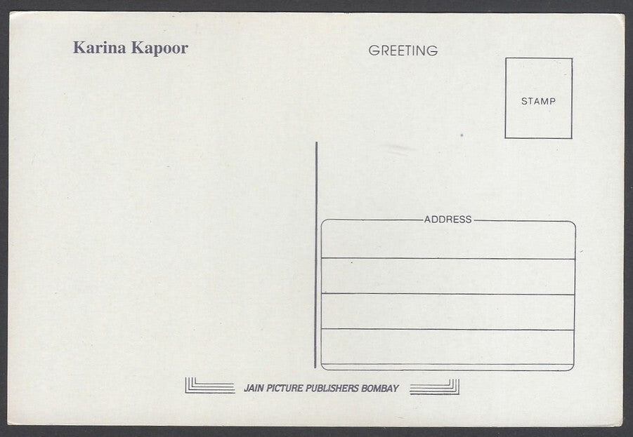 AOP India Bollywood vintage postcard KAREENA KAPOOR