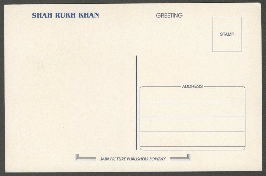 AOP India Bollywood vintage postcard SHAH RUKH KHAN