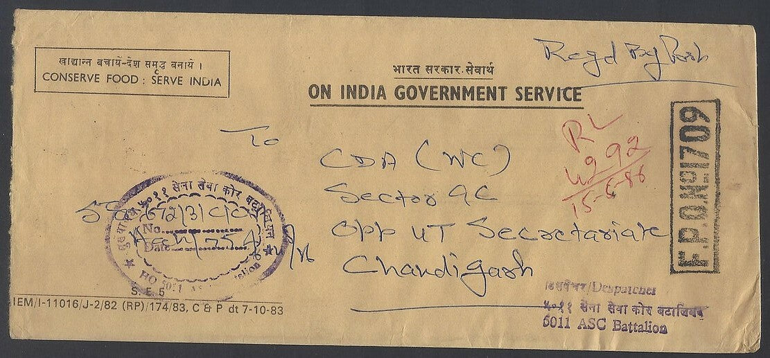 AOP India registered FPO covers 1980s (9)