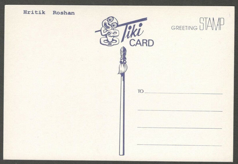 AOP India Bollywood vintage postcard HRITHIK ROSHAN