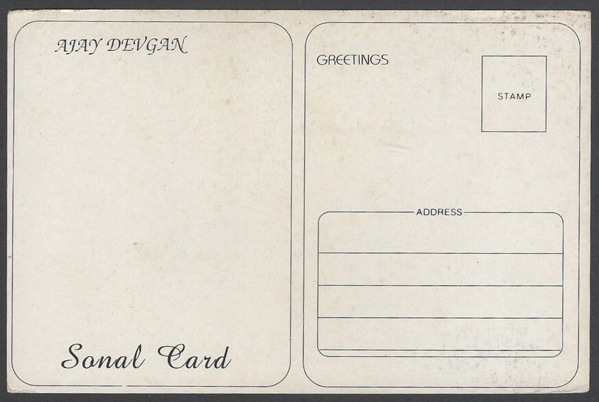AOP India Bollywood vintage postcard AJAY DEVGAN
