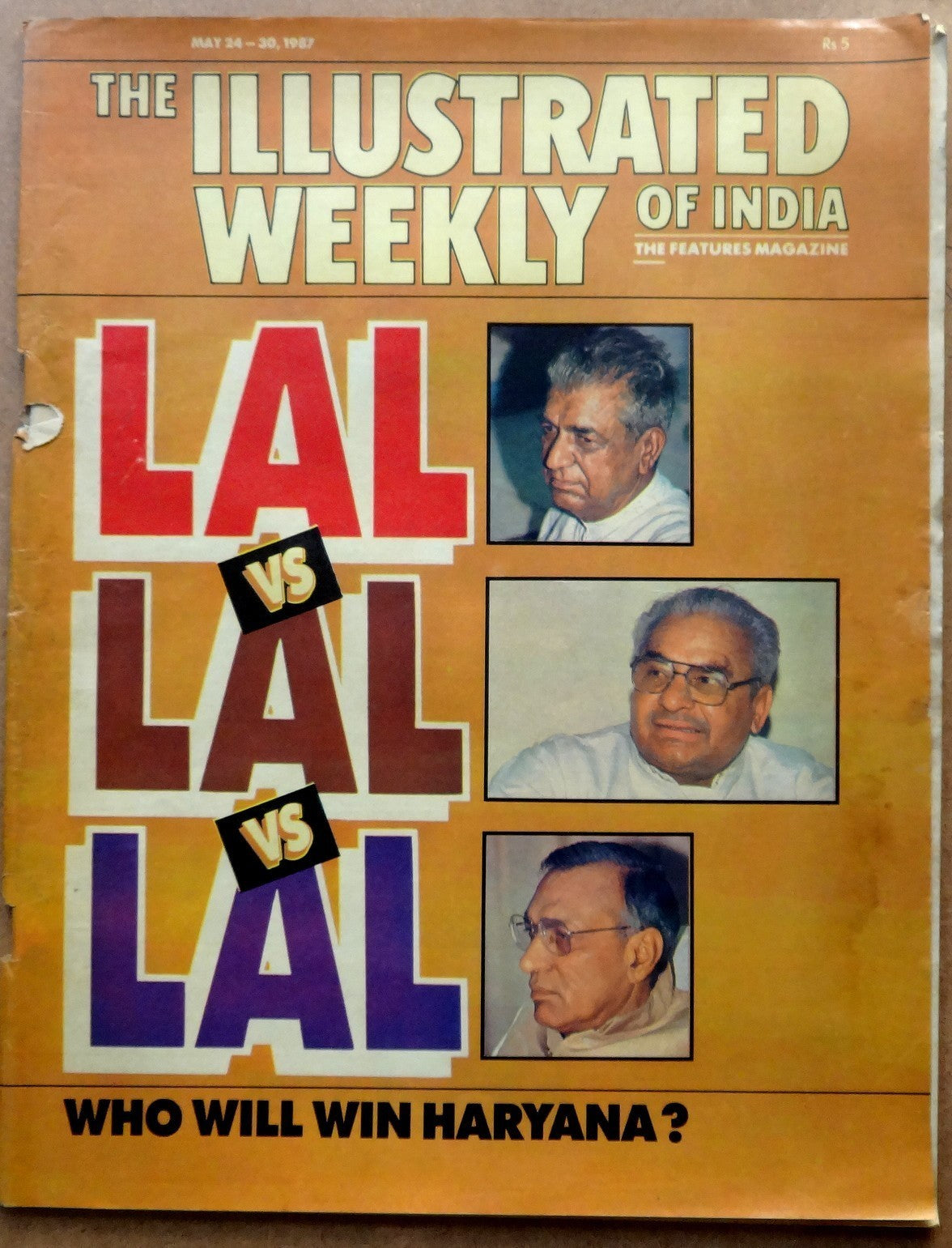 The Illustrated Weekly of India 24 May 1987 Lal vs Lal vs Lal