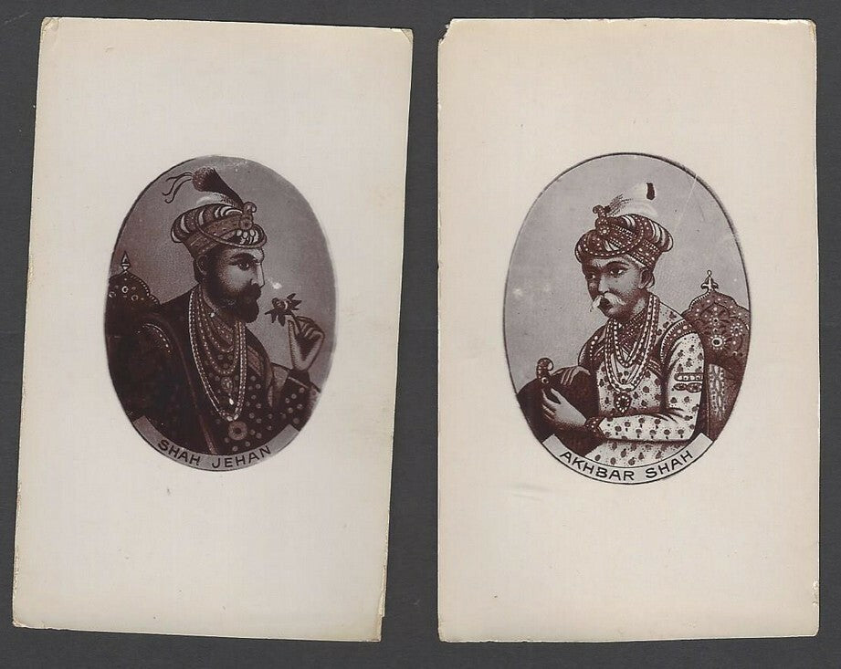 India vintage photographs Mughal Kings & Queens 5cm x 9cm (5)
