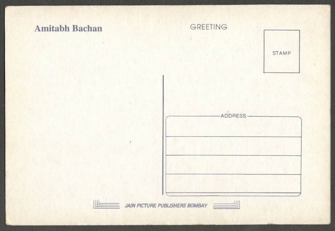 AOP India Bollywood postcard AMITABH BACHCHAN