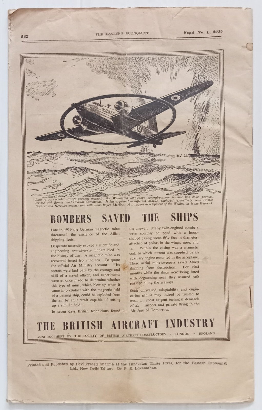 AOP India Newspaper The Eastern Economist April 20, 1945 issue