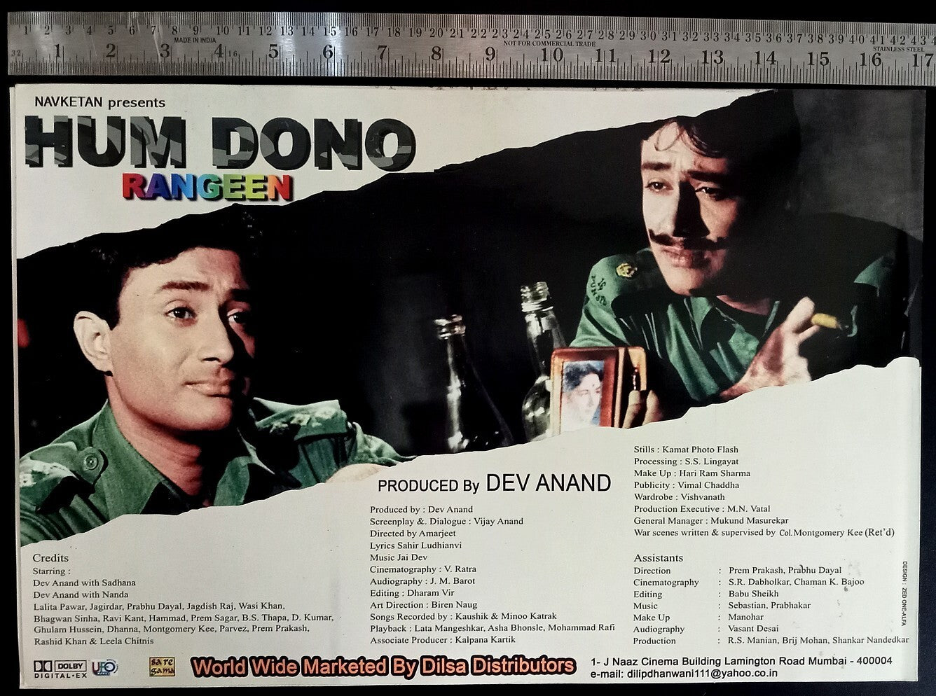 HUM DONO Dev Anand presentation booklet - Bollywood India