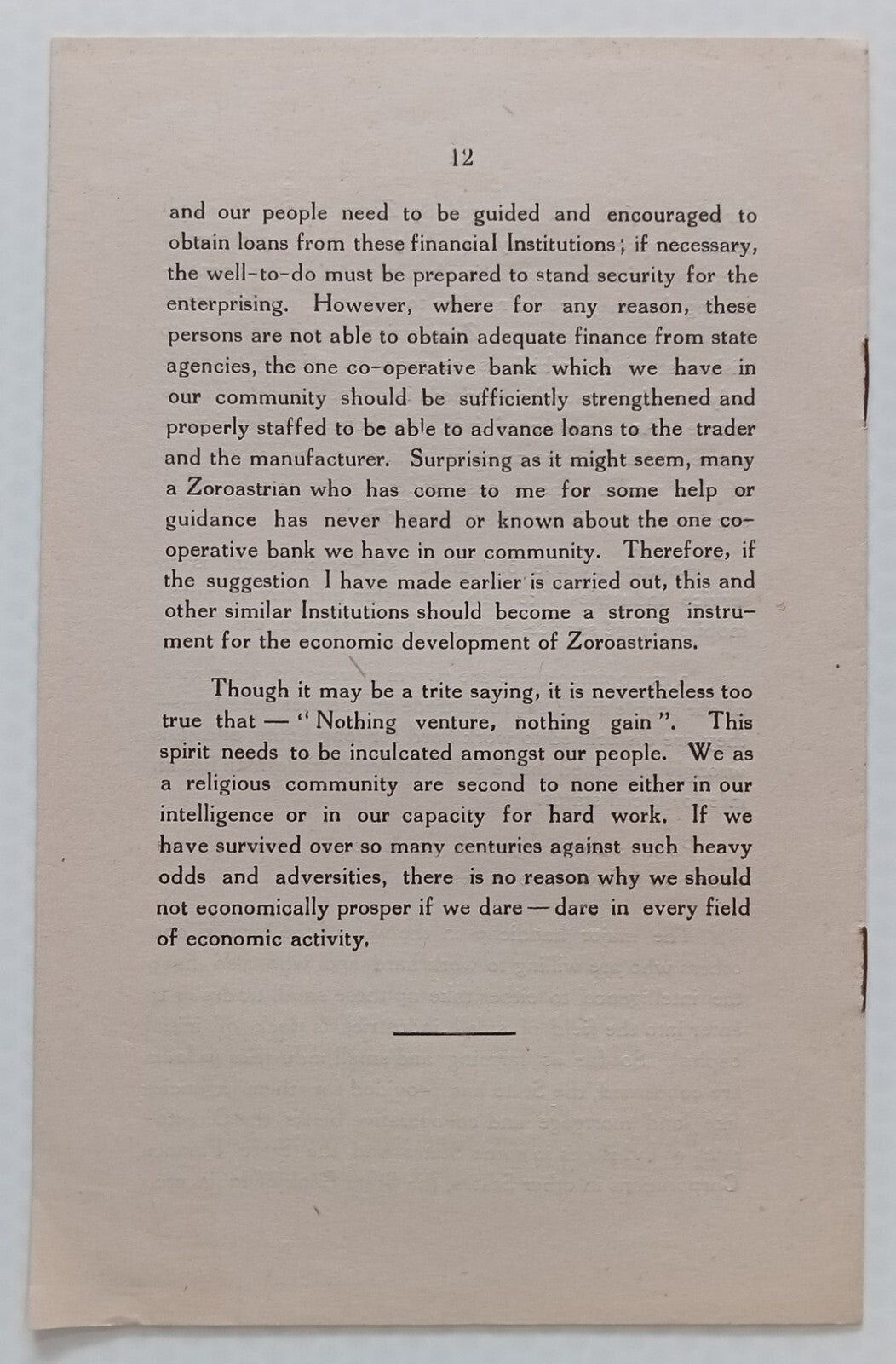 AOP 2nd World Zoroastrian Congress speech 12pgs - India Parsee