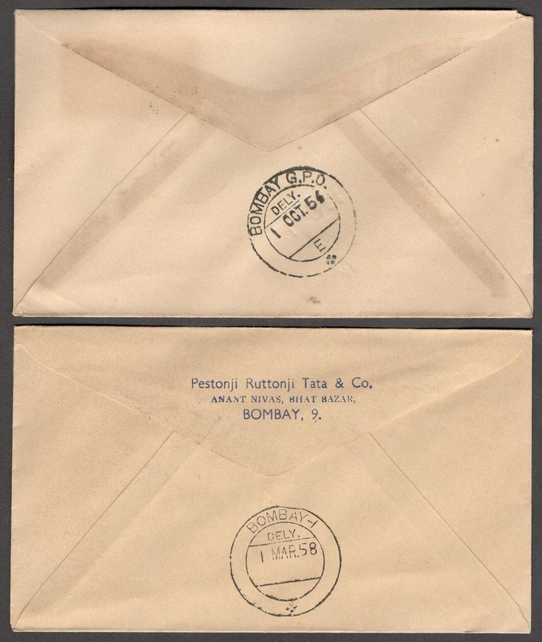 India Anna series - set of 12 plain FDCs