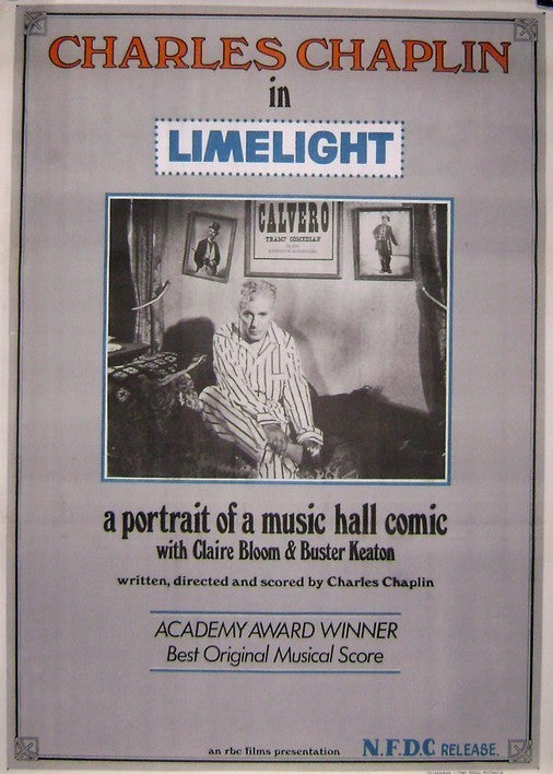 LIMELIGHTS Charlie Chaplin 30x40 vintage India poster