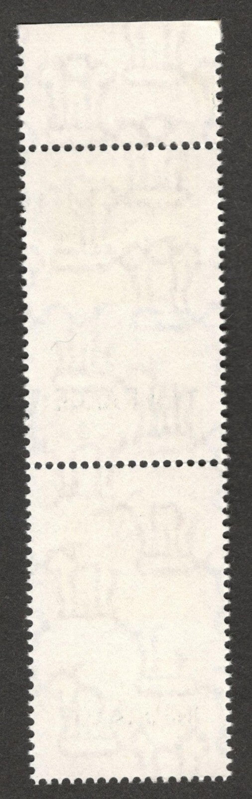 (AOP) India Insurance 5R MNH pair, one stamp WITHOUT LEGEND MISPERF ERROR