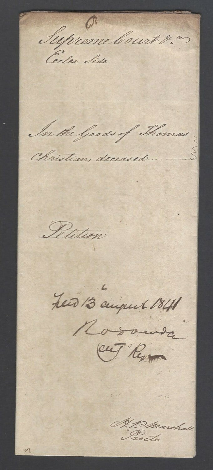 AOP India 1841 Supreme Court, Fort Williams, Calcutta document