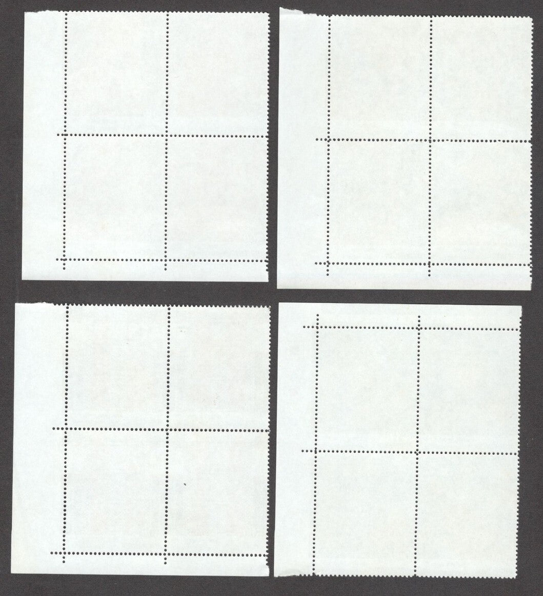 India 2009 Textiles set of 4 MNH blocks of 4
