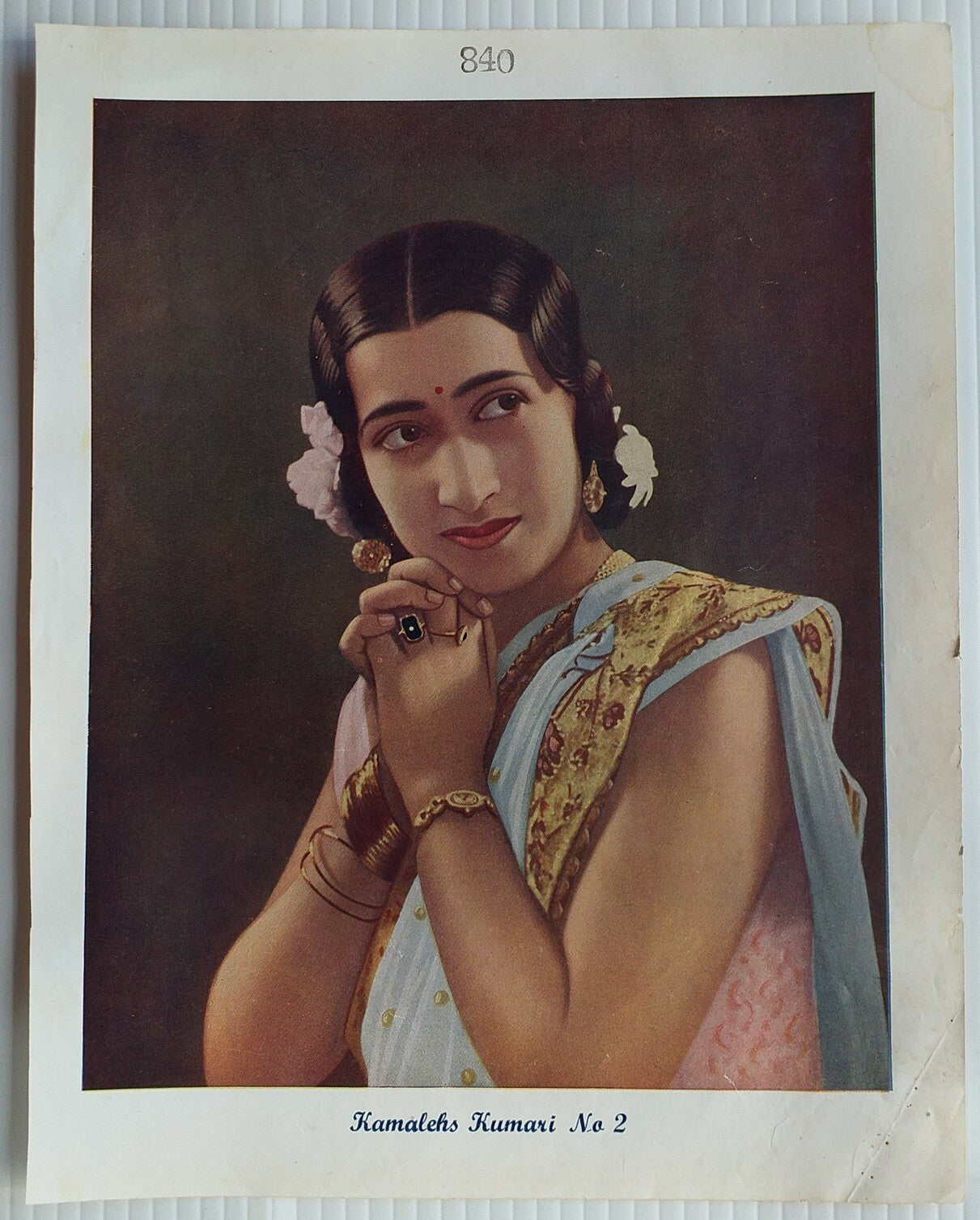 India Bollywood 1930s poster Kamalesh Kumari 9” x 11”